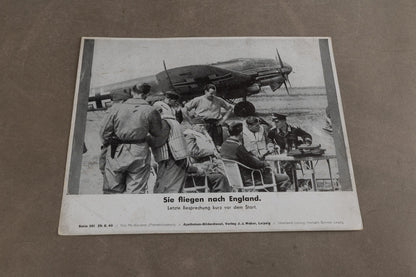 WW2 Tysk Propaganda/Presse Foto. Næsten A4 størrelse. Godt motiv. Original.