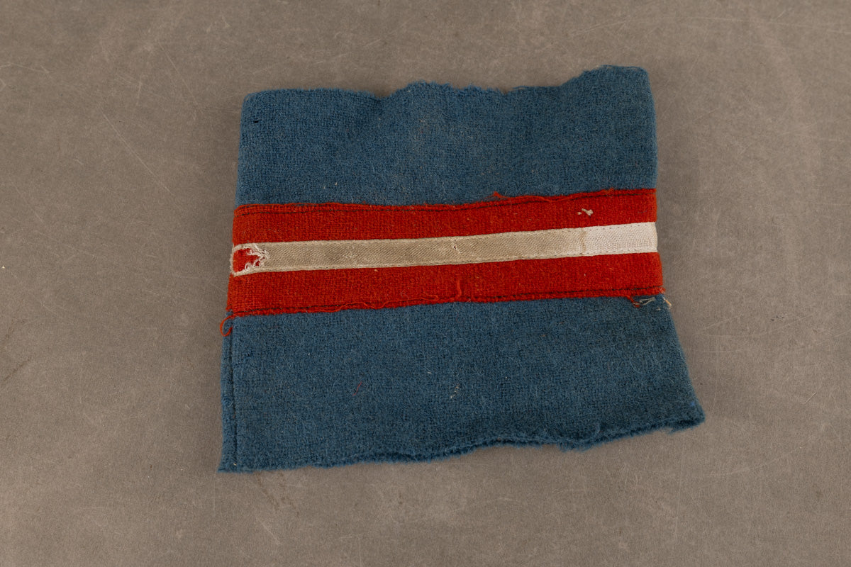 WW2 Dansk Frihedskæmper Armbind. Båret & Brugt. Original.
