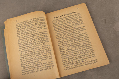 WW1/WW2 Tysk Wehrmacht "Führung und Gefecht der verbundenen Waffen" Lommebog/Uddannelsesbog. Original.
