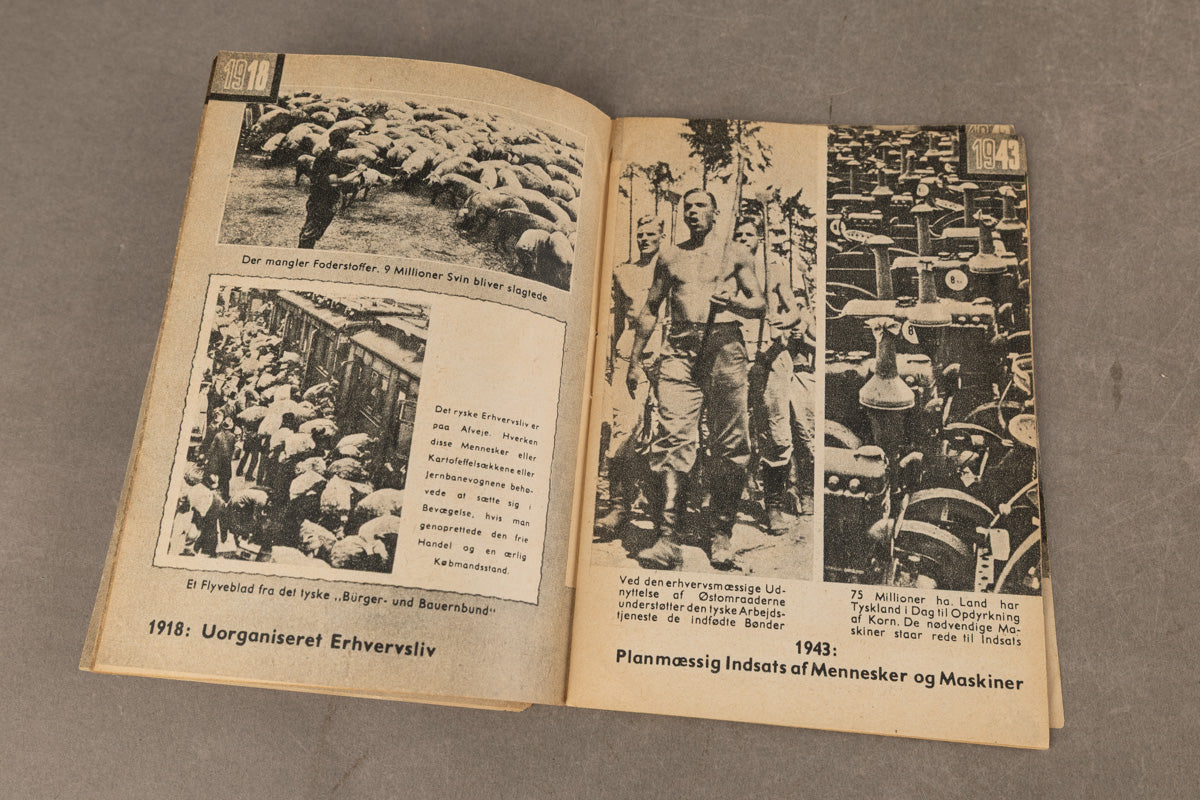 WW2 Dansk Nazistisk Propaganda Hæfte/Pjece. Original.