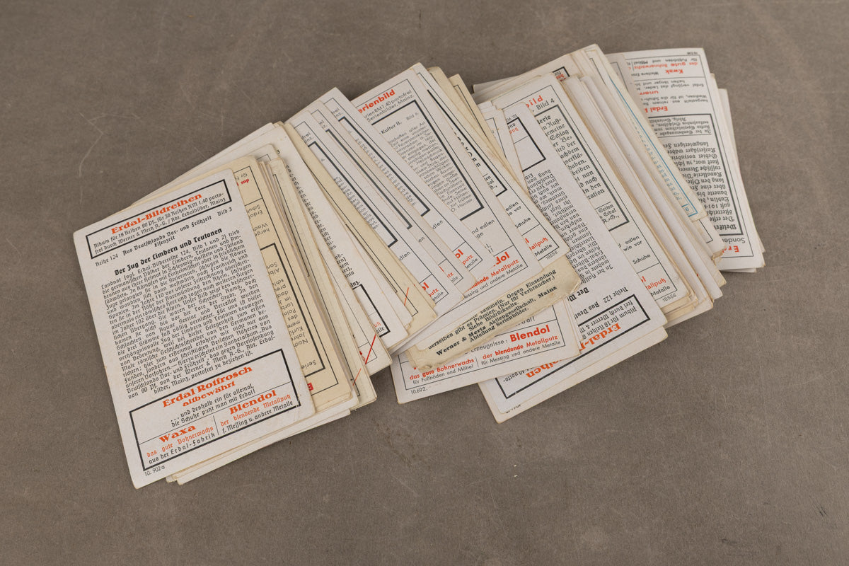 WW2 Tysk Stort Lot med "Cigaretten-Album" Billeder. Original.