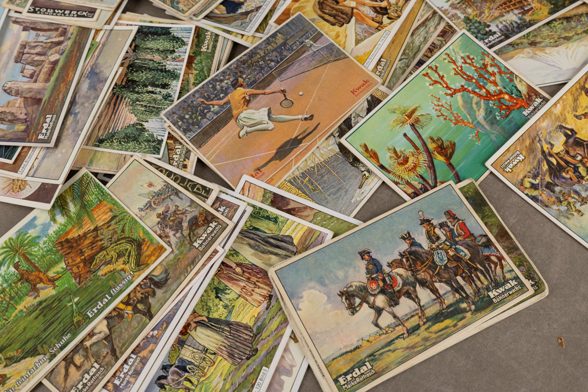WW2 Tysk Stort Lot med "Cigaretten-Album" Billeder. Original.