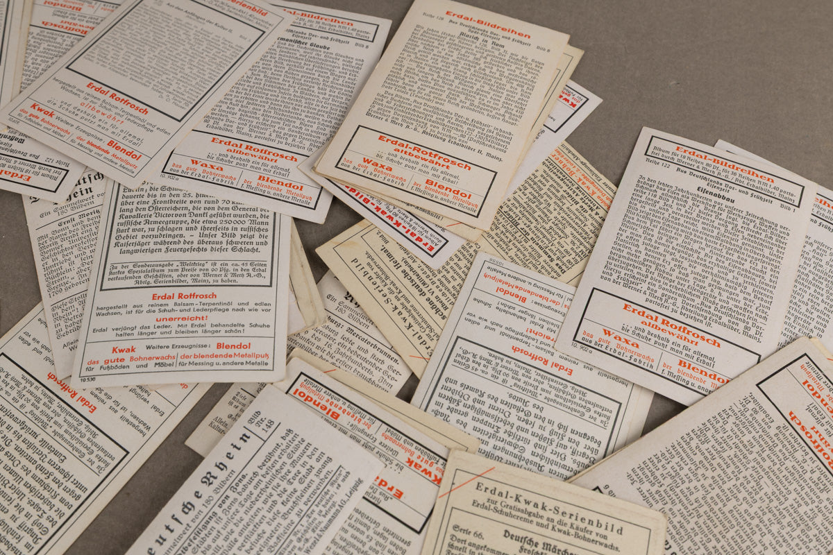 WW2 Tysk Stort Lot med "Cigaretten-Album" Billeder. Original.