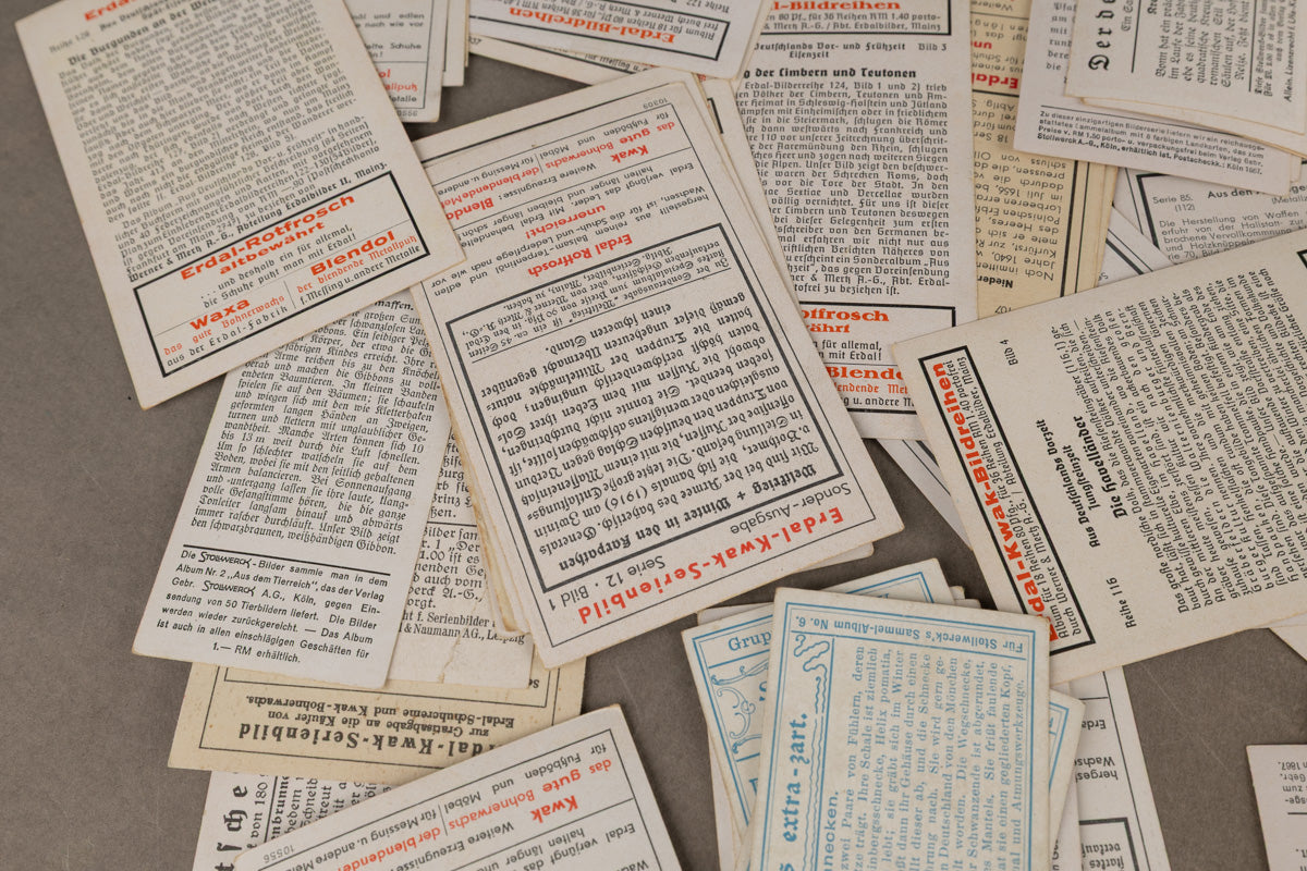WW2 Tysk Stort Lot med "Cigaretten-Album" Billeder. Original.