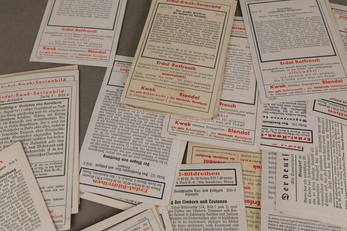 WW2 Tysk Stort Lot med "Cigaretten-Album" Billeder. Original.