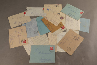 WW2 Tysk Stort Feltpost Lot. Original.