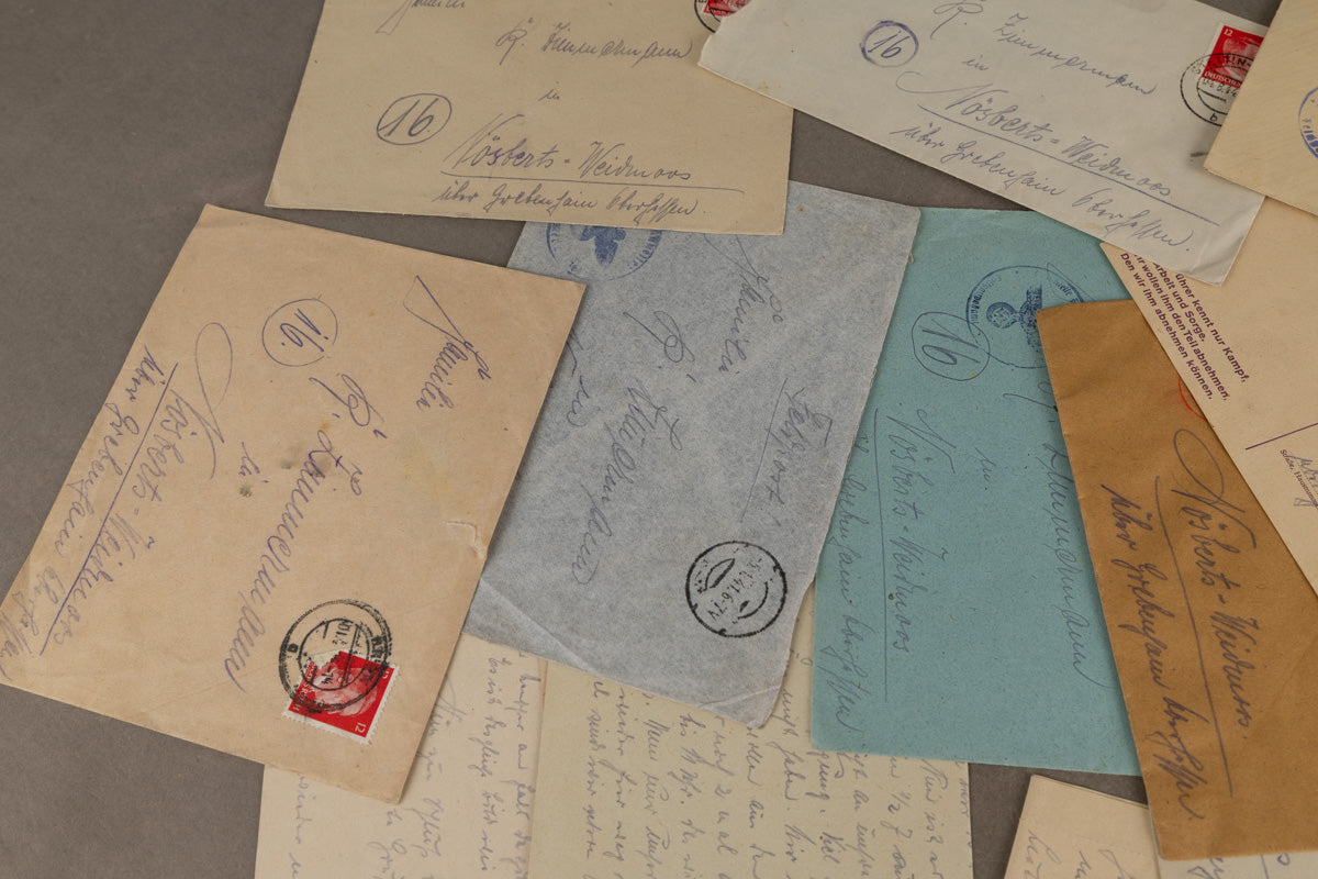 WW2 Tysk Stort Feltpost Lot. Original.