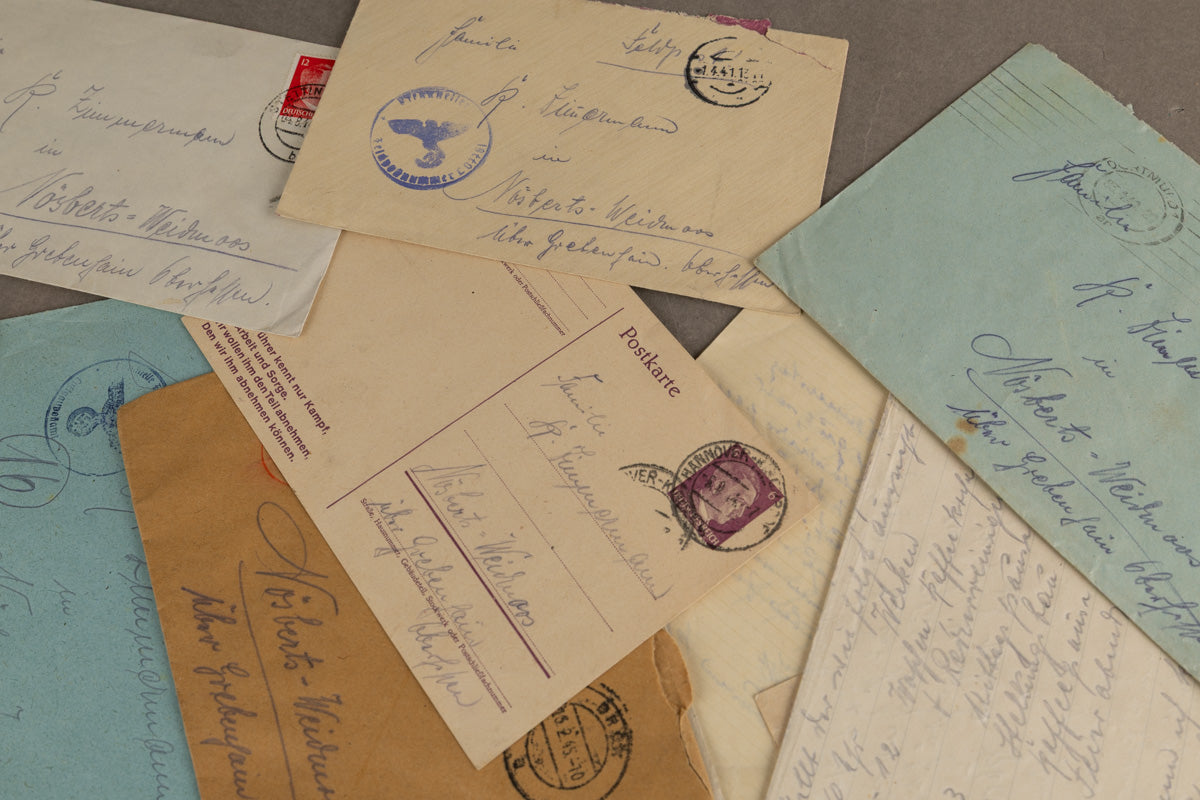 WW2 Tysk Stort Feltpost Lot. Original.