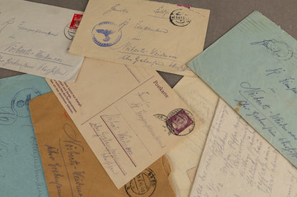 WW2 Tysk Stort Feltpost Lot. Original.