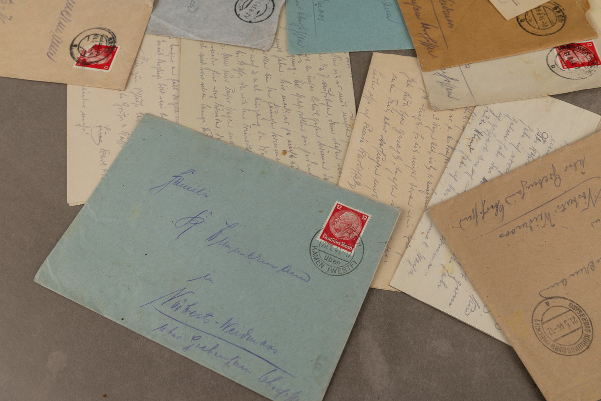 WW2 Tysk Stort Feltpost Lot. Original.
