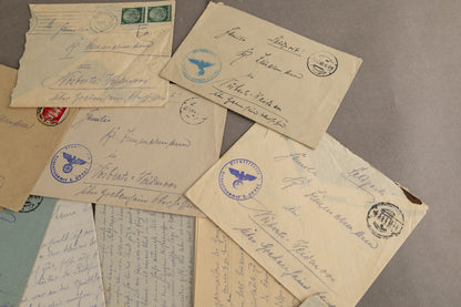 WW2 Tysk Stort Feltpost Lot. Original.