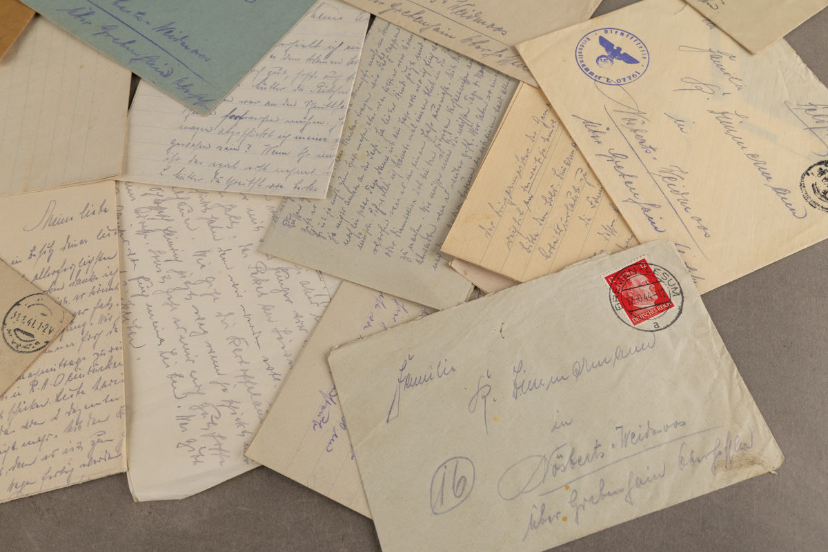 WW2 Tysk Stort Feltpost Lot. Original.