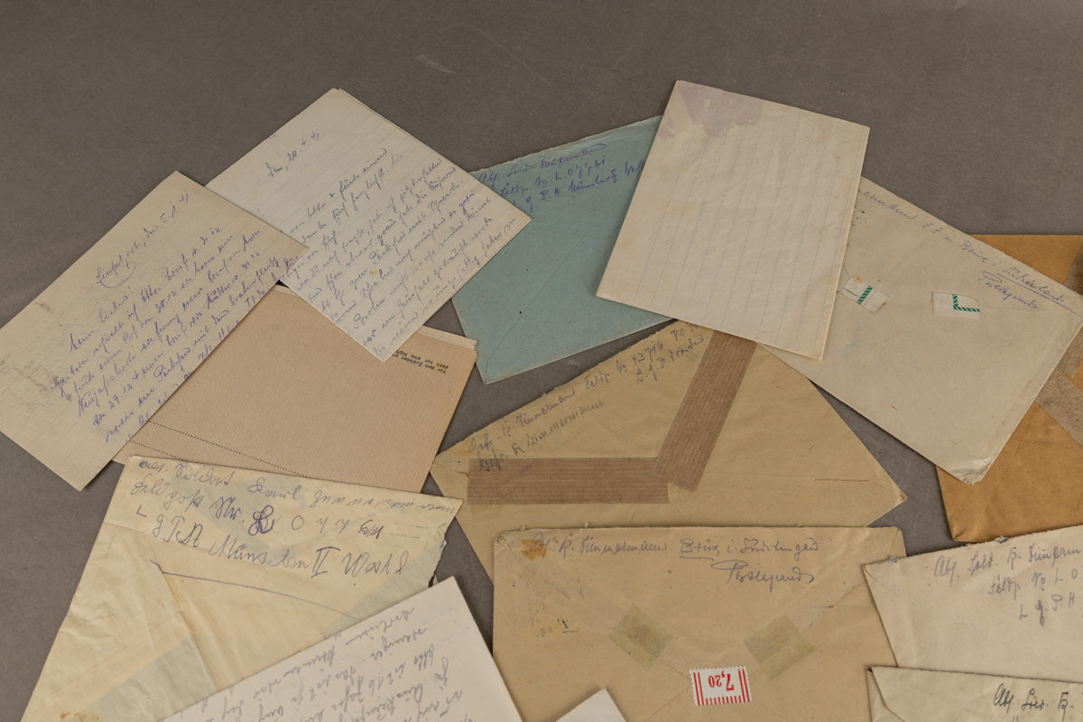 WW2 Tysk Stort Feltpost Lot. Original.