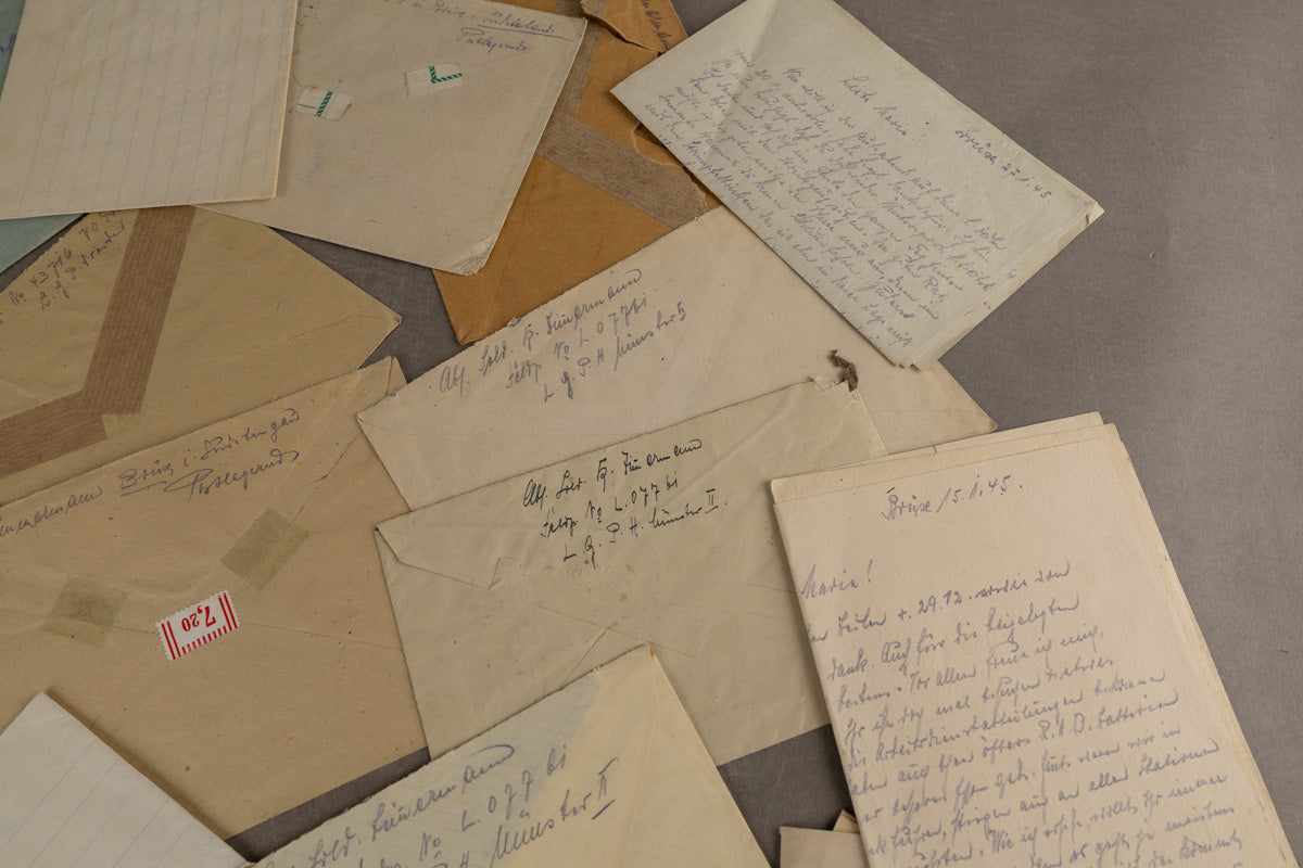 WW2 Tysk Stort Feltpost Lot. Original.