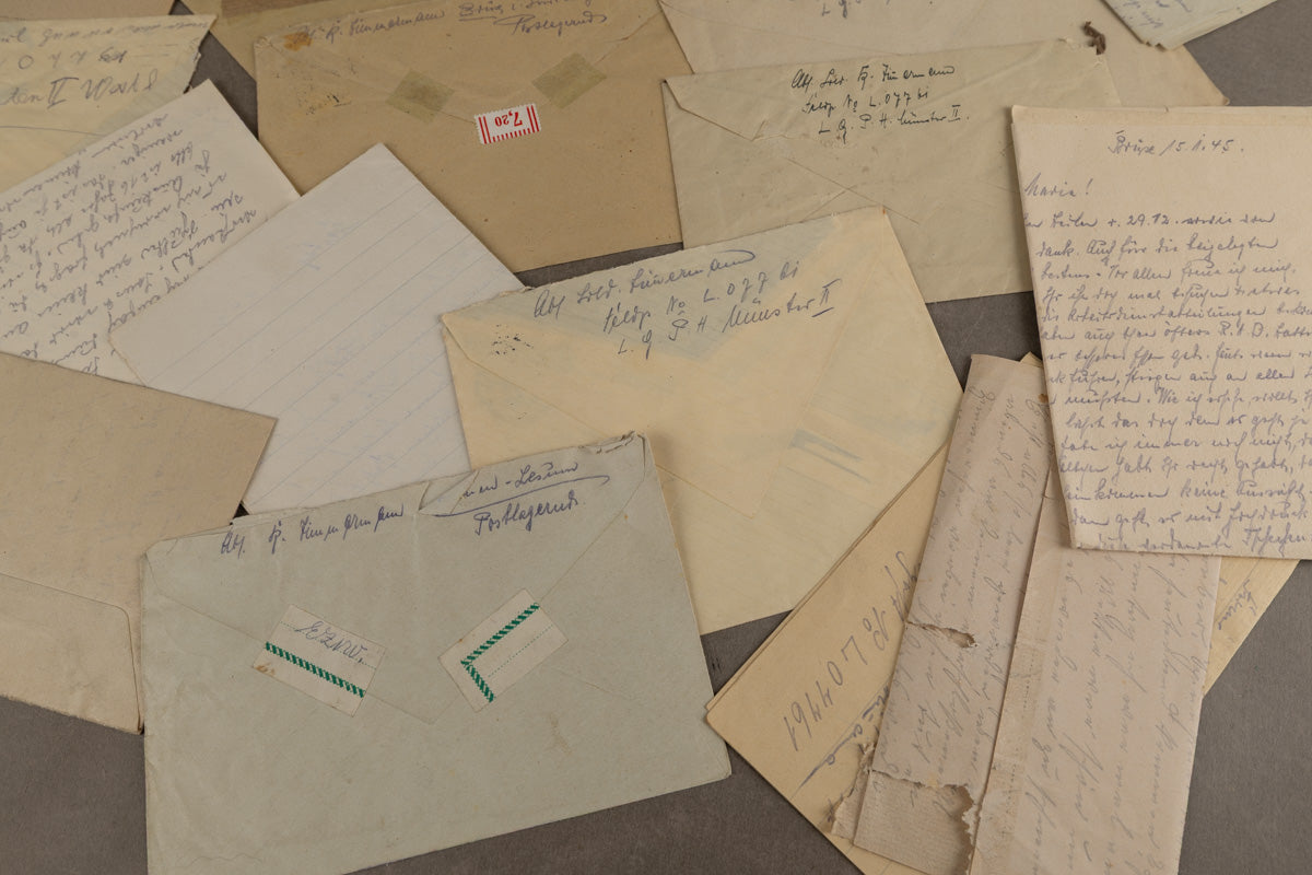 WW2 Tysk Stort Feltpost Lot. Original.