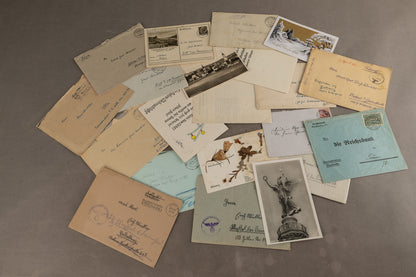 WW2 Tysk Stort Feltpost Lot. Original.