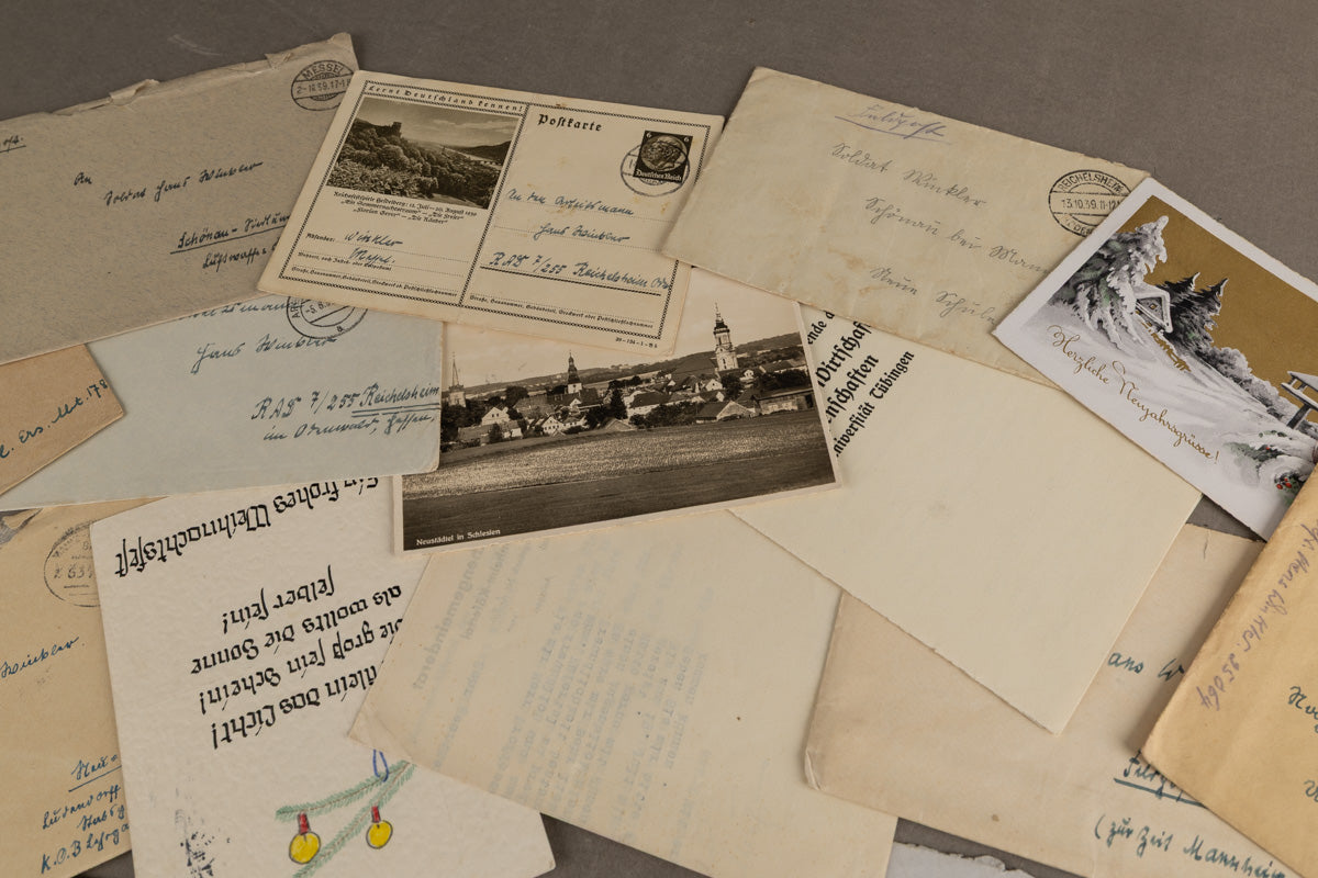 WW2 Tysk Stort Feltpost Lot. Original.