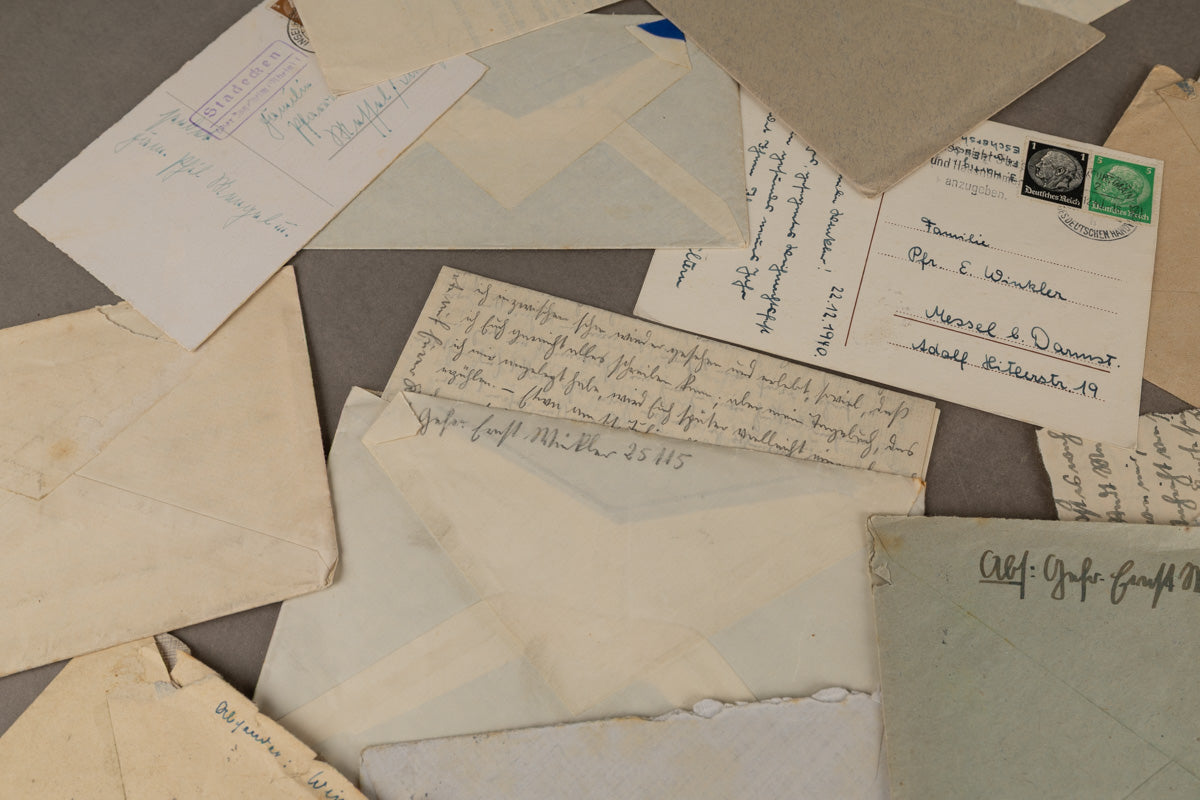 WW2 Tysk Stort Feltpost Lot. Original.