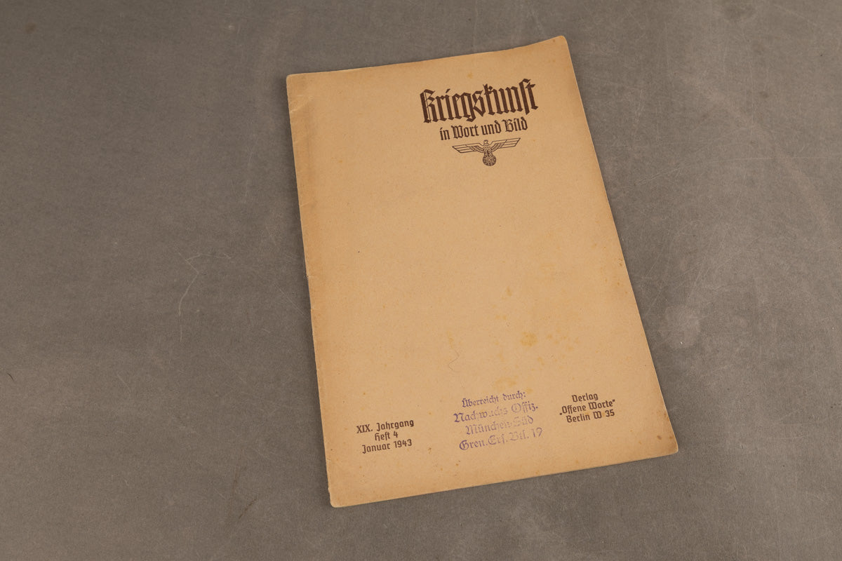 WW2 Tysk Wehrmacht ”Kriegskunst in Wort und Bild” Bog. Original.