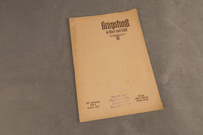 WW2 Tysk Wehrmacht ”Kriegskunst in Wort und Bild” Bog. Original.
