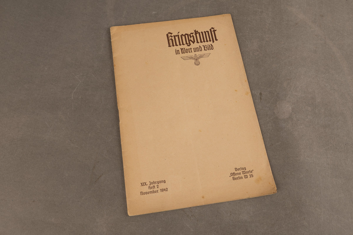 WW2 Tysk Wehrmacht ”Kriegskunst in Wort und Bild” Bog. Original.