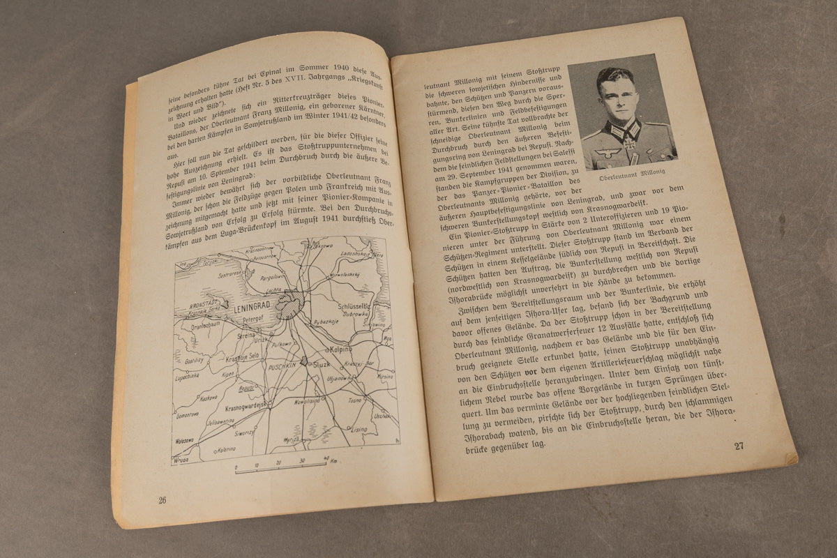 WW2 Tysk Wehrmacht ”Kriegskunst in Wort und Bild” Bog. Original.