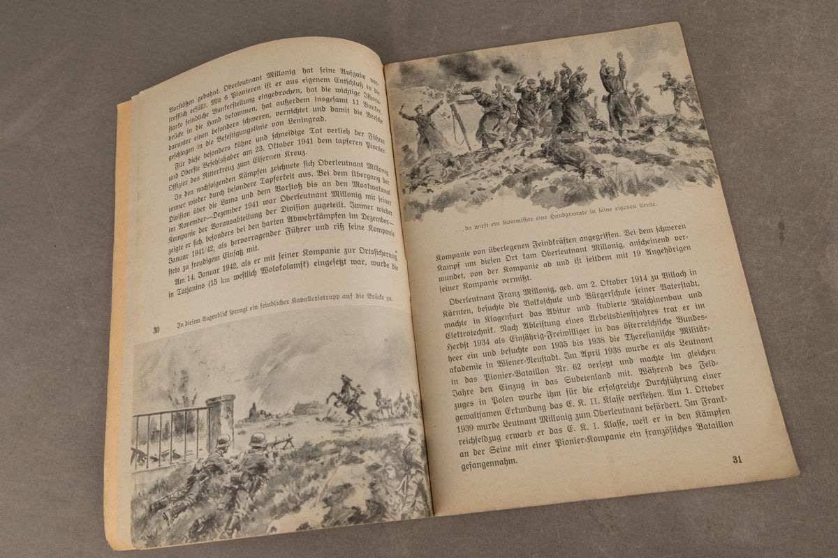 WW2 Tysk Wehrmacht ”Kriegskunst in Wort und Bild” Bog. Original.
