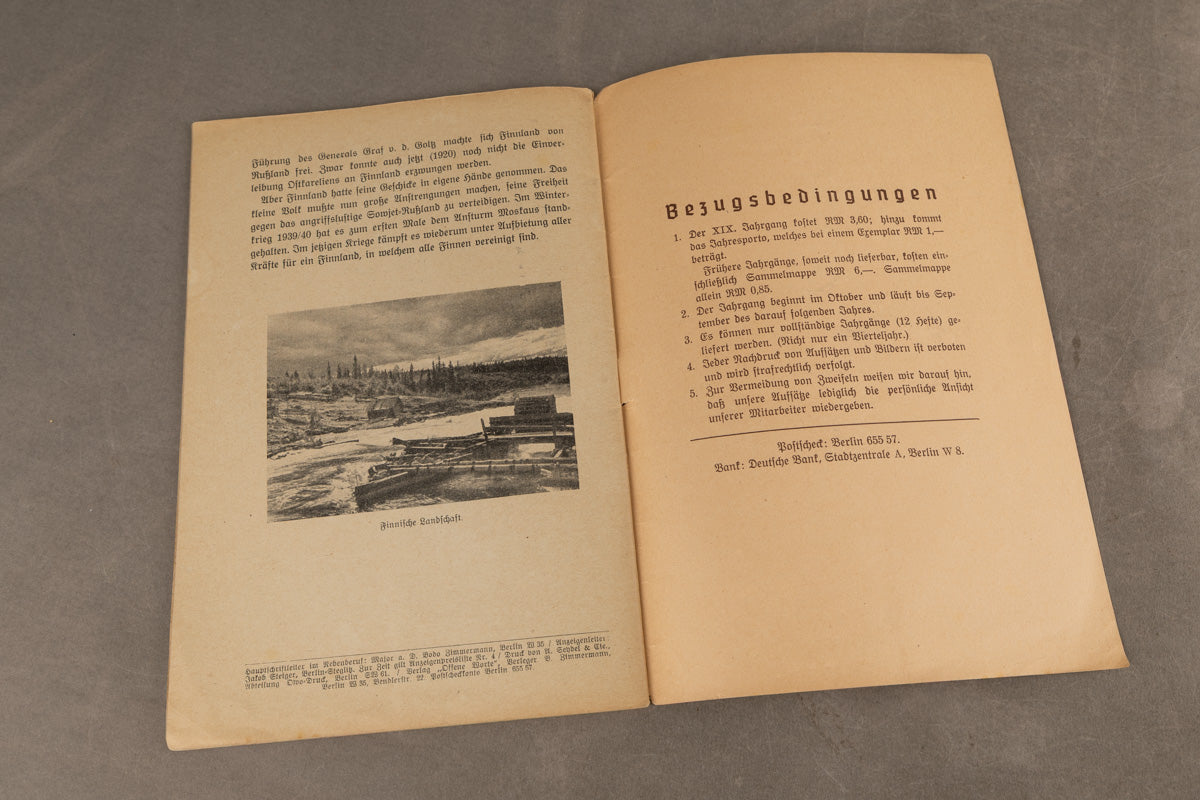 WW2 Tysk Wehrmacht ”Kriegskunst in Wort und Bild” Bog. Original.