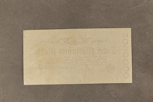 WW1/WW2 Tysk "Zwei Milliarden Mark" pengeseddel fra inflationen. Årgang 1923. Sjælden. Original.
