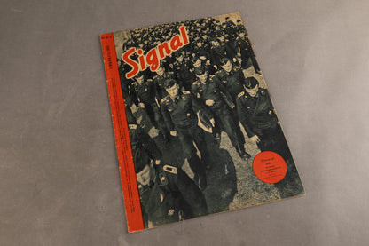 WW2 Tysk Signal Blad. Panzer forside. Original.