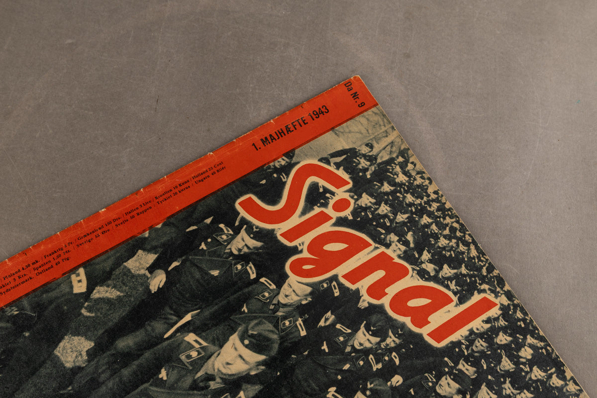 WW2 Tysk Signal Blad. Panzer forside. Original.