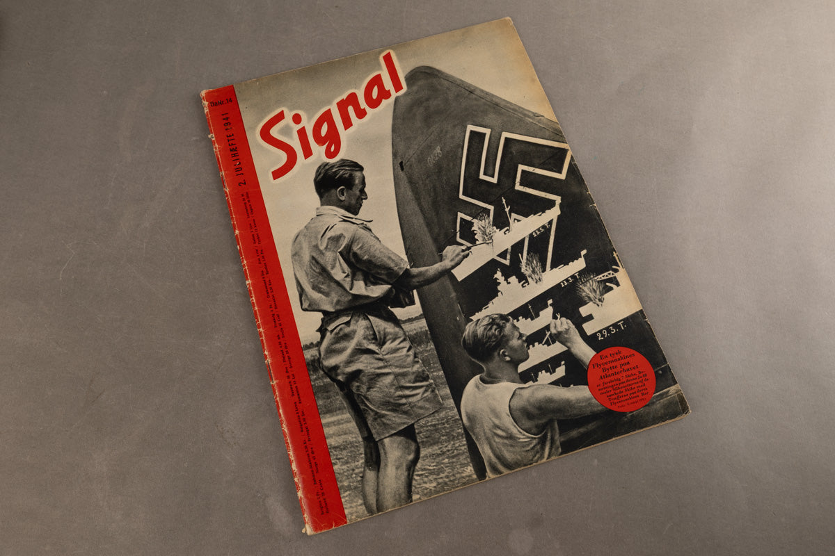 WW2 Tysk Signal Blad. Luftwaffe forside. Original.