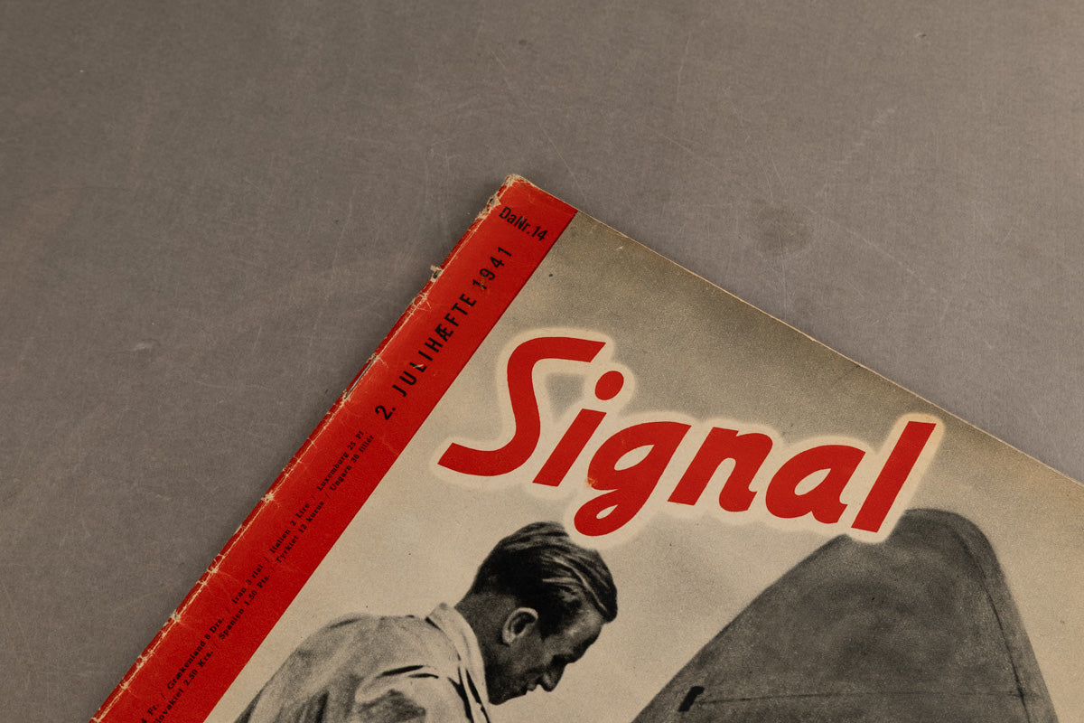WW2 Tysk Signal Blad. Luftwaffe forside. Original.