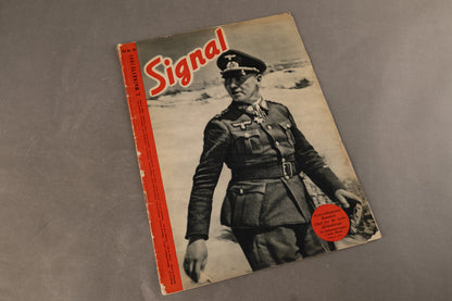 WW2 Tysk Signal Blad. Rommel forside. Original.