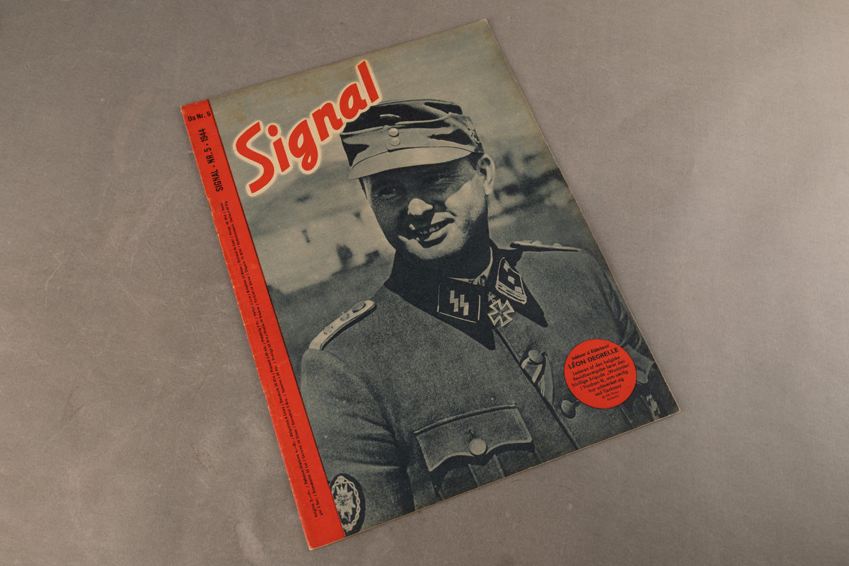 WW2 Tysk Signal Blad. Waffen-SS forside. Original.