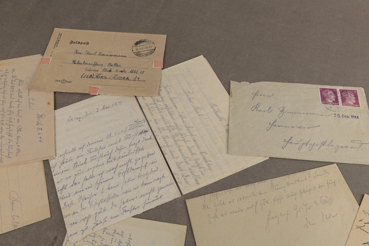 WW2 Tysk Feltpost Lot. Original.