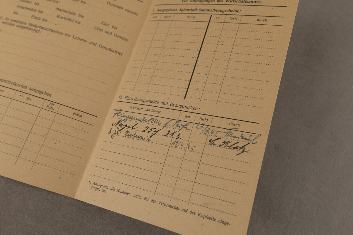 WW2 Tysk "Ausweis für Fliegergeschädigte". Original.