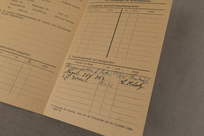 WW2 Tysk "Ausweis für Fliegergeschädigte". Original.