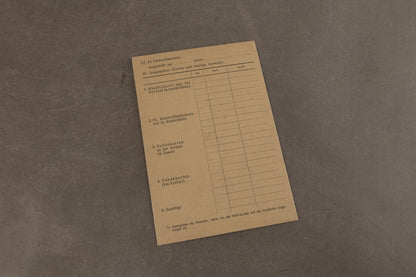 WW2 Tysk "Ausweis für Fliegergeschädigte". Original.
