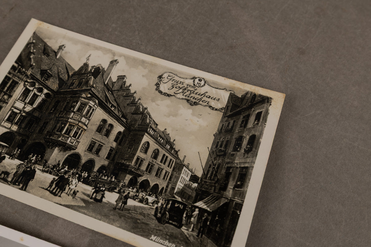 WW2 Tysk Postkort. Et send til Danmark. Original.