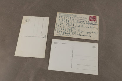WW2 Tysk Postkort. Et send til Danmark. Original.