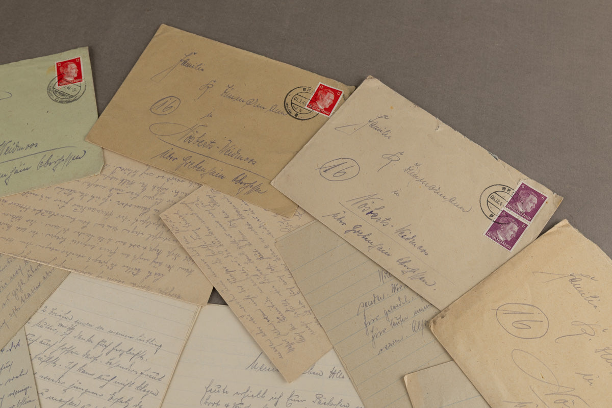 WW2 Tysk Feltpost Lot. Original.