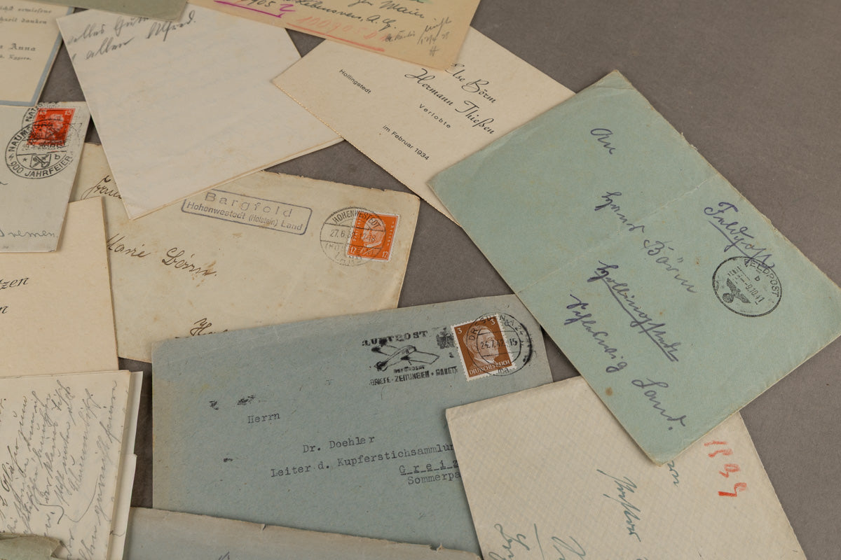 WW2 Tysk Feltpost Lot. Original.