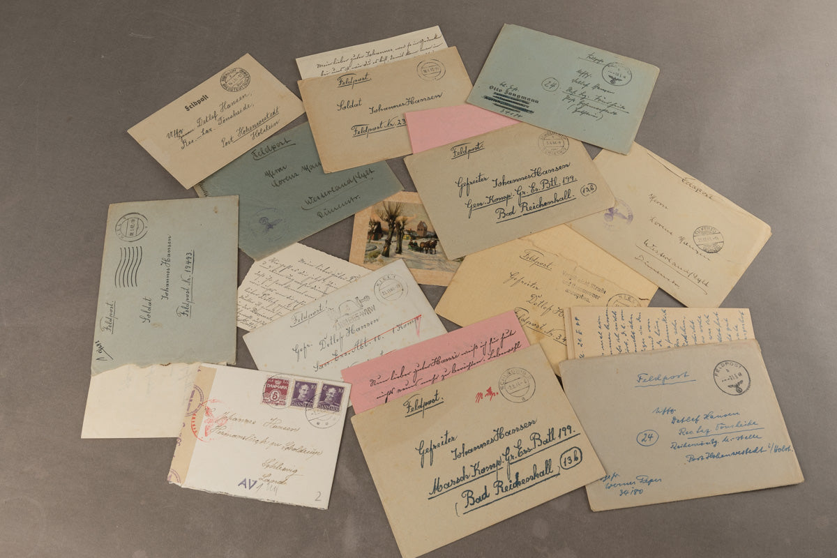 WW2 Tysk Feltpost Lot. Original.