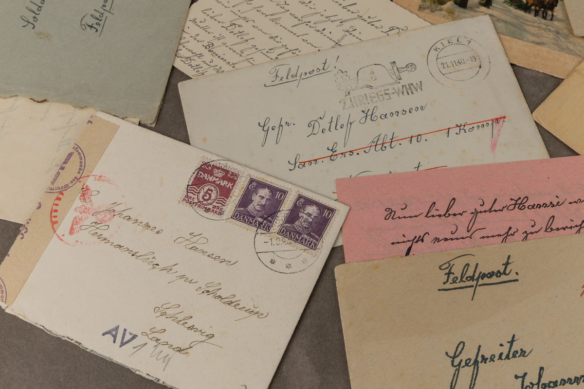 WW2 Tysk Feltpost Lot. Original.