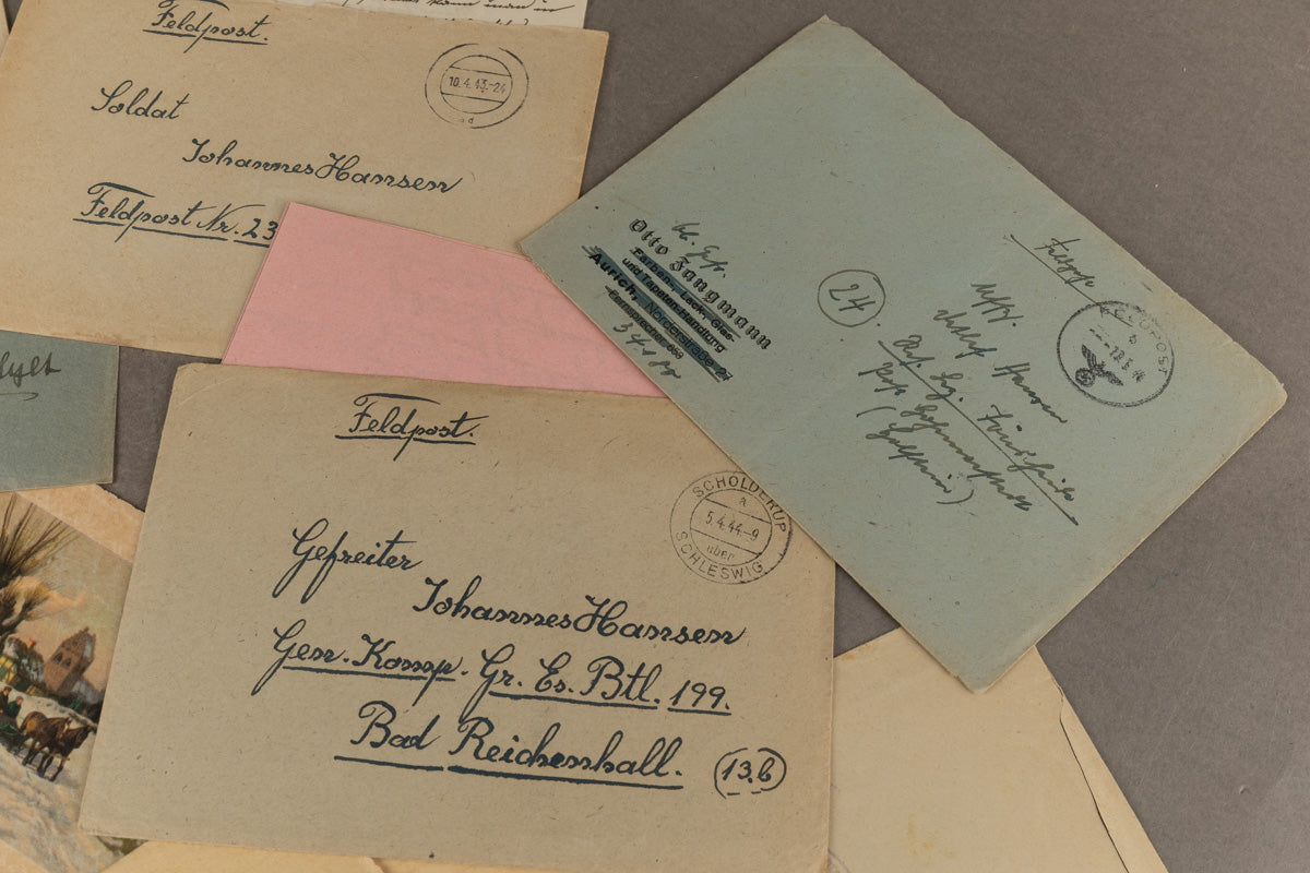 WW2 Tysk Feltpost Lot. Original.