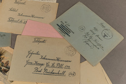 WW2 Tysk Feltpost Lot. Original.