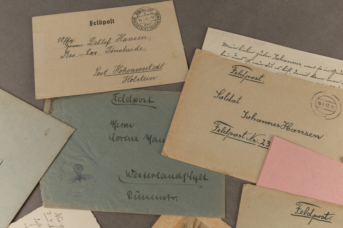 WW2 Tysk Feltpost Lot. Original.