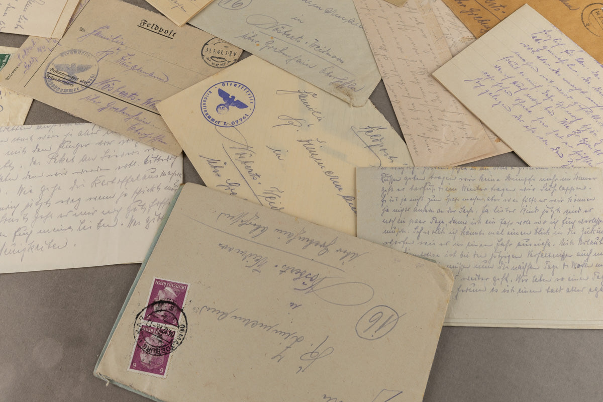 WW2 Tysk Feltpost Lot. Original.