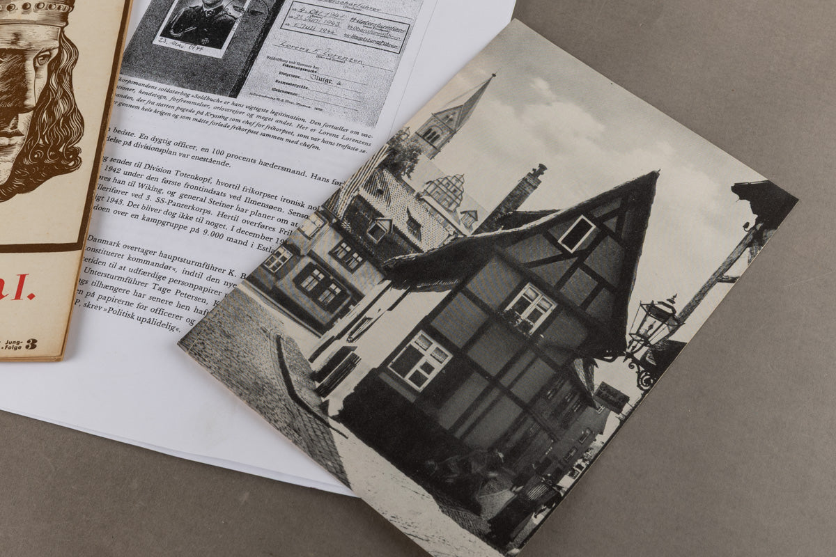 WW2 Tysk/Dansk Frikorps Danmark "Lot". Hæfte fra SS-Oberscharführer L. Lorenzen, adjudant for Kryssing. Original.
